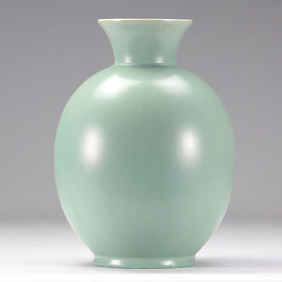 VILLEROY & BOCH Septfontaines, green earthenware vase