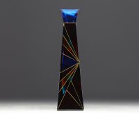 Murano - “Kaleidoscope” glass vase.