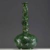 Large earthenware soliflore vase with dragon scrolled neck, circa 1900-1920.