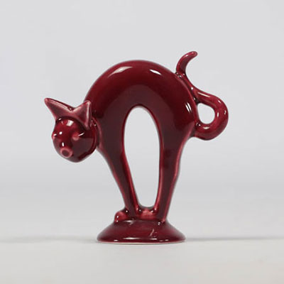 VILLEROY & BOCH Septfontaines, chat rouge en faïence