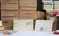 Set of various stamp albums and documents from China and around the world.