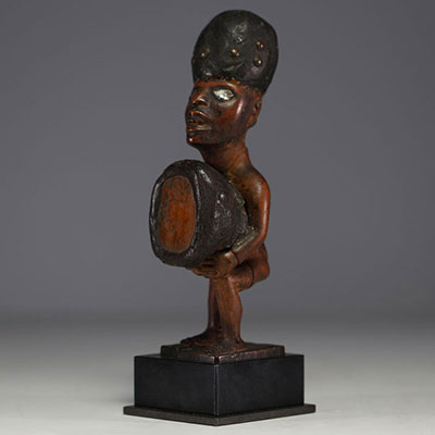 Africa DRC - Rare Bas-Congo fetish with magic charge, 19th century