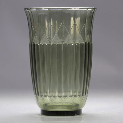 Val Saint Lambert Art Deco vase 