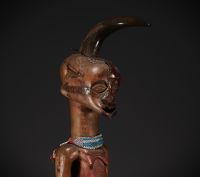 Important SONGYE male statue from the TSHOFA region, collected around 1900.