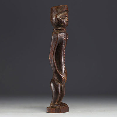 Africa DRC - Carved wooden Tchokwé fetish.