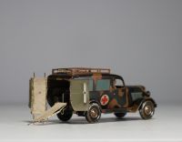 TIPPCO Germany - WH-914 Red Cross medical vehicle in lithographed sheet metal, circa 1940.