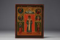 Prayer icon, Novgoron school, oil on wood, 18th century.