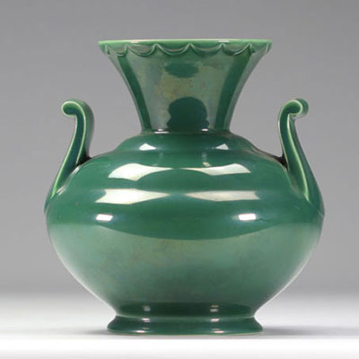 VILLEROY & BOCH Septfontaines, green earthenware vase