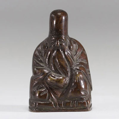 Bronze représentant fukurokuju provenant du Japon et d'époque Edo (江戸時代)