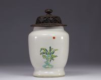 China - Famille rose covered pot