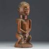 Africa DRC - Tchokwé statue in carved wood.