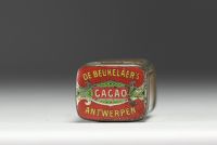 Henri PRIVAT-LIVEMONT (1861-1936) Cacao De Beukelaer, lithographed box, Antwerp, circa 1900.