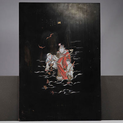 Fuzhou lacquer plate decorated with figures