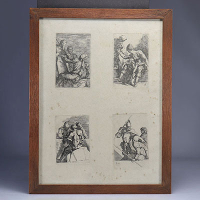 Salvator ROSA (1615-1673) Etching-Multiple etching 