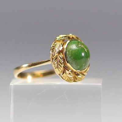 Bague or 18k Jaspe.