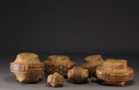 Set of Kuba baskets - Rep.Dem.Congo