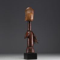 Africa - BURKINA - MOSSI - Fertility doll in carved and scarified wood covered in leather.