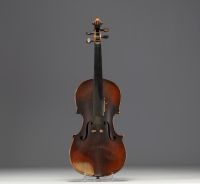 Violon ancien, étiquette intérieure Alexandri Gagliano Alomnius.