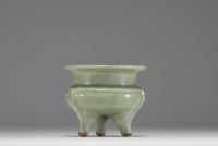 China - Celadon porcelain perfume burner, Ming dynasty.