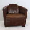 Art Deco leather ‘Club’ armchair.