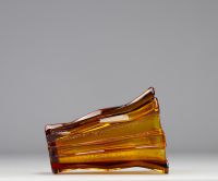 Scailmont vase, amber, Art Deco 1930-1935