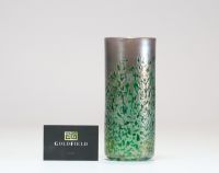 Phoenician Glass Malta - Iridescent glass vase in the Loetz style, signed.