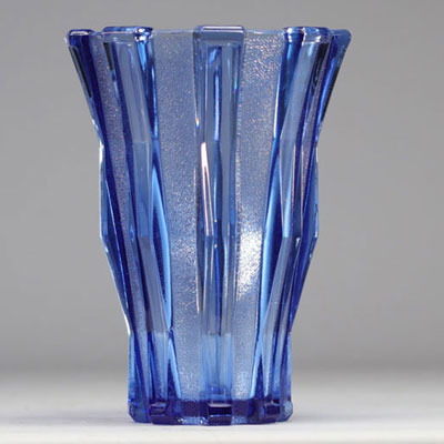 Scailmont vase, blue, Art Deco 1930-1935