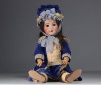 JUMEAU - SFBJ - Jumeau 234 bisque head doll, SFBJ 230 body, open mouth, red stamp mark, circa 1900.