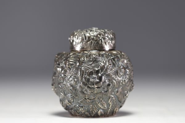 Samuel KIRK & Son Baltimore - Silver Tea box (110Z - 91.6/100), 19th century.