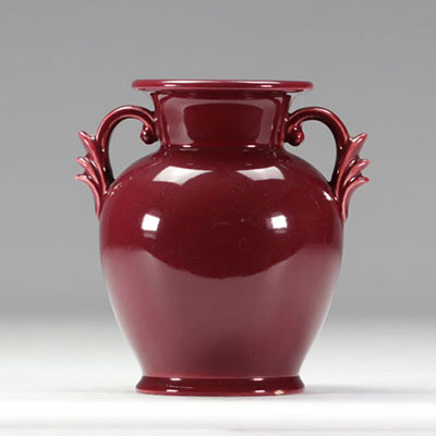 VILLEROY & BOCH Septfontaines, Vase rouge en faïence