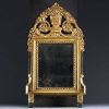 Gilded wood mirror, 18th century.