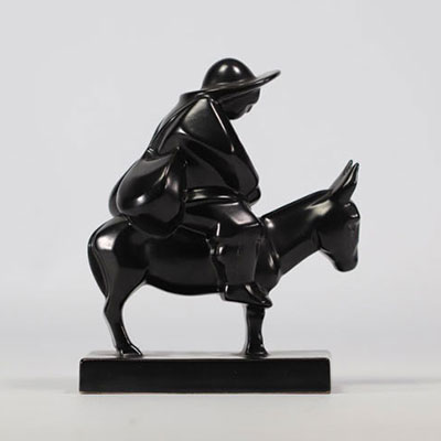 VILLEROY & BOCH Septfontaines, the character 'Sancho Panza' in black earthenware