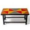 Jacques AVOINET and Jean Simon LABRET (20th century) Coffee table, cemented glass slab top, steel base.