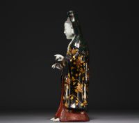 China - Guanying in polychrome porcelain, movable arms.