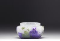 DAUM Nancy - pocket tray decorated with small violettes