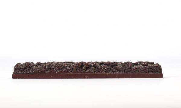 Bronze calligraphy weight decorated with turtles from Meiji period