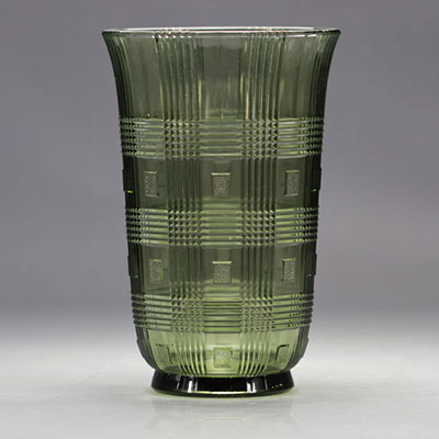 Val Saint Lambert Art Deco Vase 