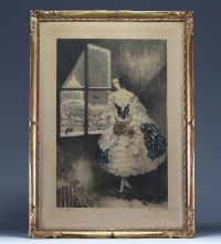 Louis ICART (1888-1950) ‘Mimi’ Print signed and numbered 245.