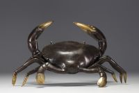 ‘Crab’ Sculpture in brass.