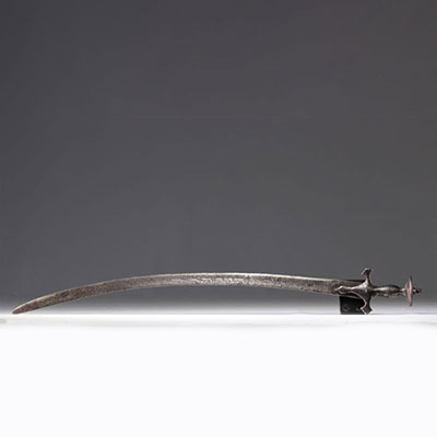 Ottoman sword with a fully engraved blade