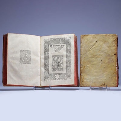 ‘Summa Theologica’ Two volumes, work by Sant' Antonio printed in Lyon in 1528/1529.