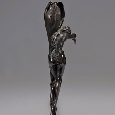 Art Nouveau bronze statue 