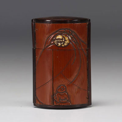 Japanese carved bamboo inro