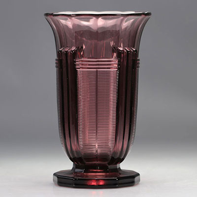 Val Saint Lambert Art Deco vase 