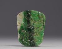 China - Jadeite pendant, Qing period.