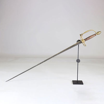 rapier sword triangular blade late 18th century