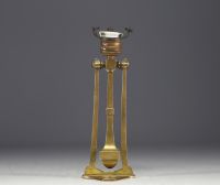 Paul HAMESSE (1877-1956) attr. à - Wall and table lamp, linear Art Nouveau work, circa 1900.