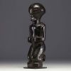 Africa DRC - Beautiful dark patina Songye statue, late XIXth.