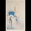 Louis ICART (1888-1950) “Fair model” Etching, color aquatint, signed and numbered 141, circa 1937.