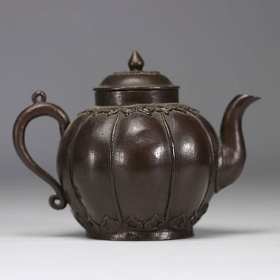 Chinese bronze teapot Qing period